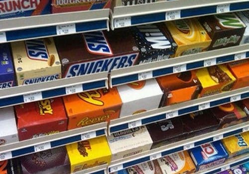 Supermarket Chocolate Display Rack